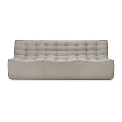 Ethnicraft Sofá de 3 plazas N701, Tela ecru Beige Sale