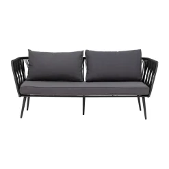 Bloomingville Sofá de 2,5 plazas Pavone, Black Negro Online