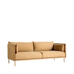 HAY Sofás<Sofá de 3 plazas Silhouette, Patas de roble aceitado cognac Marrón