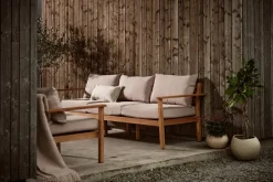1898 Sofás De Exterior|Sofás De Jardín Y Bancos De Jardín<Sofá de 3 plazas Stockaryd, Teak Beige