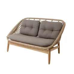 Cane-line Sofás De Terraza|Sofás De Exterior<Sofá de 2 plazas String patas de teca, airtouch taupe Beige