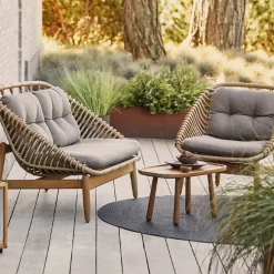 Cane-line Sofás De Terraza|Sofás De Exterior<Sofá de 2 plazas String patas de teca, airtouch taupe Beige