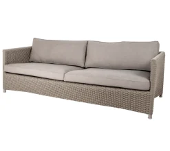 Cane-line Sofás De Terraza|Sofás De Exterior<Sofá Diamond de 3 plazas soft rope, Natté taupe Beige