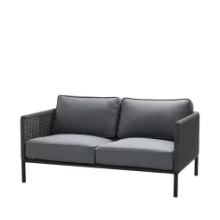 Cane-line Sofá Encore de 2 plazas, airtouch lava grey/dark grey Gris Best