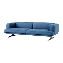 &Tradition Sofás<Sofá Inland AV23 3 plazas, Vidar 4 Denim Blue 733-patas negras Azul
