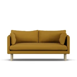 1898 Sofás<Sofá Linnevik, Luiza Mustard 3972-roble blanco aceitado, 2 plazas Amarillo