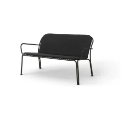&Tradition Sofá lounge Thorvald SC110, Warm black, 143 cm Negro