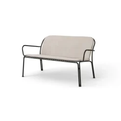 &Tradition Sofá lounge Thorvald SC110, Warm black, 143 cm Negro