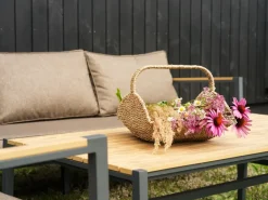 Brafab Sofás De Terraza<Sofá modular Cap, Antracita-marrón, 6 plazas Gris