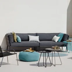 Cane-line Sofá modular Conic, Light grey-diván incl. cojines Gris New