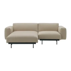 Muuto Sofá modular de 2 plazas In Situ configuración 5, Ecriture 240-Black Beige Hot