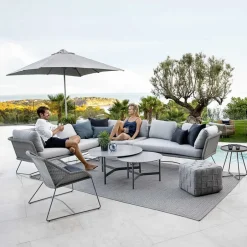 Cane-line Sofá modular Horizon, Natté light grey, izquierda Gris Online