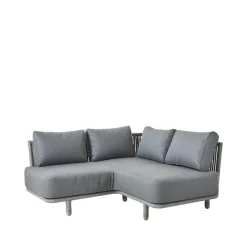 Cane-line Sofá modular Moments, , esquina, soft rope Gris Sale