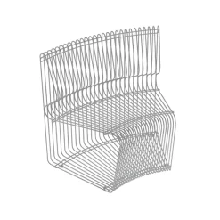 Montana Sofás De Exterior|Sofás De Jardín Y Bancos De Jardín<Sofá modular Pantonova, Stainless steel, convex Gris