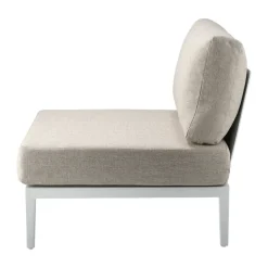 1898 Sofás De Exterior|Sofás De Jardín Y Bancos De Jardín<Sofá modular Santander módulo central, Blanco-beige BlancoBeige