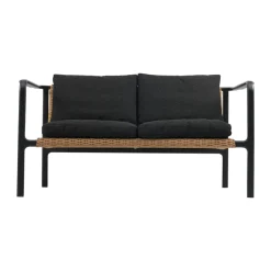 Brafab Sofá Motty, Svart-teddy black, 2 plazas Negro Online