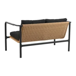 Brafab Sofá Motty, Svart-teddy black, 2 plazas Negro Online