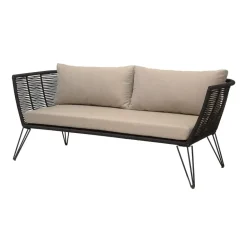 Bloomingville Sofás De Terraza|Sofás De Exterior<Sofá Mundo, Black-beige Negro