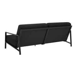 Brafab Sofá Naos, -teddy black, 2,5 plazas Negro Outlet
