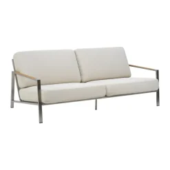Brafab Sofás De Terraza|Sofás De Exterior<Sofá Naos, Stainless steel-dot beige, 2,5 plazas Plateado