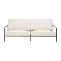 Brafab Sofás De Terraza|Sofás De Exterior<Sofá Naos, Stainless steel-dot beige, 2,5 plazas Plateado