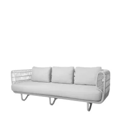Cane-line Sofá Nest 3 plazas weave, White, Natté white Blanco Best