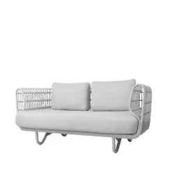 Cane-line Sofás De Terraza|Sofás De Exterior<Sofá Nest de 2 plazas, White, Natté white Blanco