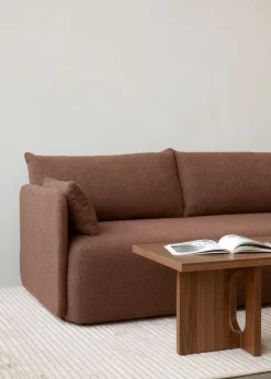 Audo Copenhagen Sofás<Sofá Offset 2 plazas, Audo Bouclé 08 Bordeaux Rojo