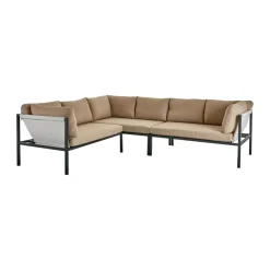 Brafab Sofá rinconera Allie, Barley-anthracite Gris Hot