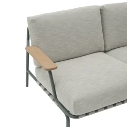 Muuto Sofás De Terraza|Sofás De Exterior<Sofá Settle de 2 plazas, Ribbed Weave 2 Dark green Verde