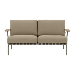 Muuto Sofás De Terraza|Sofás De Exterior<Sofá Settle de 2 plazas, Ribbed Weave 5 Taupe Beige