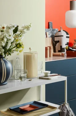 Broste Copenhagen Soporte de papel de cocina Edda 28 cm, Light warm grey Gris