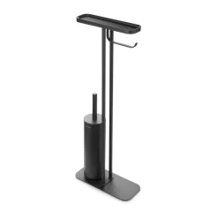 Brabantia Soporte papel higiénico y escobilla con estante MindSet, Mineral Infinite Grey Gris New