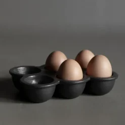 DBKD Hueveras<Soporte para huevos Egg Tray, Negro Gris