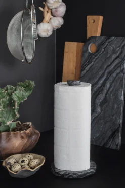 Mette Ditmer Portarrollos De Papel De Cocina<Soporte para papel de cocina Marble, Black-grey NegroGris