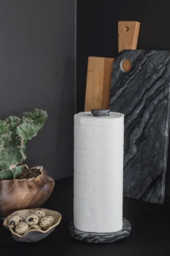 Mette Ditmer Portarrollos De Papel De Cocina<Soporte para papel de cocina Marble, Black-grey NegroGris