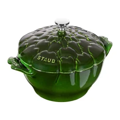 STAUB Ollas De Hierro Fundido|Ollas<La Cocotte de alcachofa 3 L, albahaca Verde