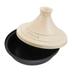 STAUB Tagine de hierro fundido negro-beige, 28 cm Blanco Sale