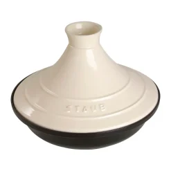STAUB Tagine de hierro fundido negro-beige, 28 cm Blanco Sale
