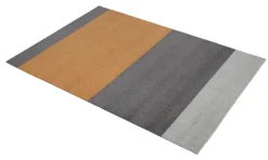 Tica copenhagen Alfombras De Pasillo<Stripes Alfombra horizontal, Grey-grey-dijon, 90x130 cm NaranjaGris