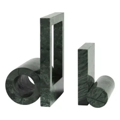 Woud Detalles Decorativos<Sujetalibros Booknd mármol, Verde