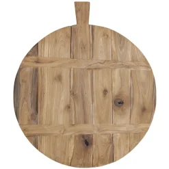 HKliving Tabla de cortar redonda, grande Marrón Clearance