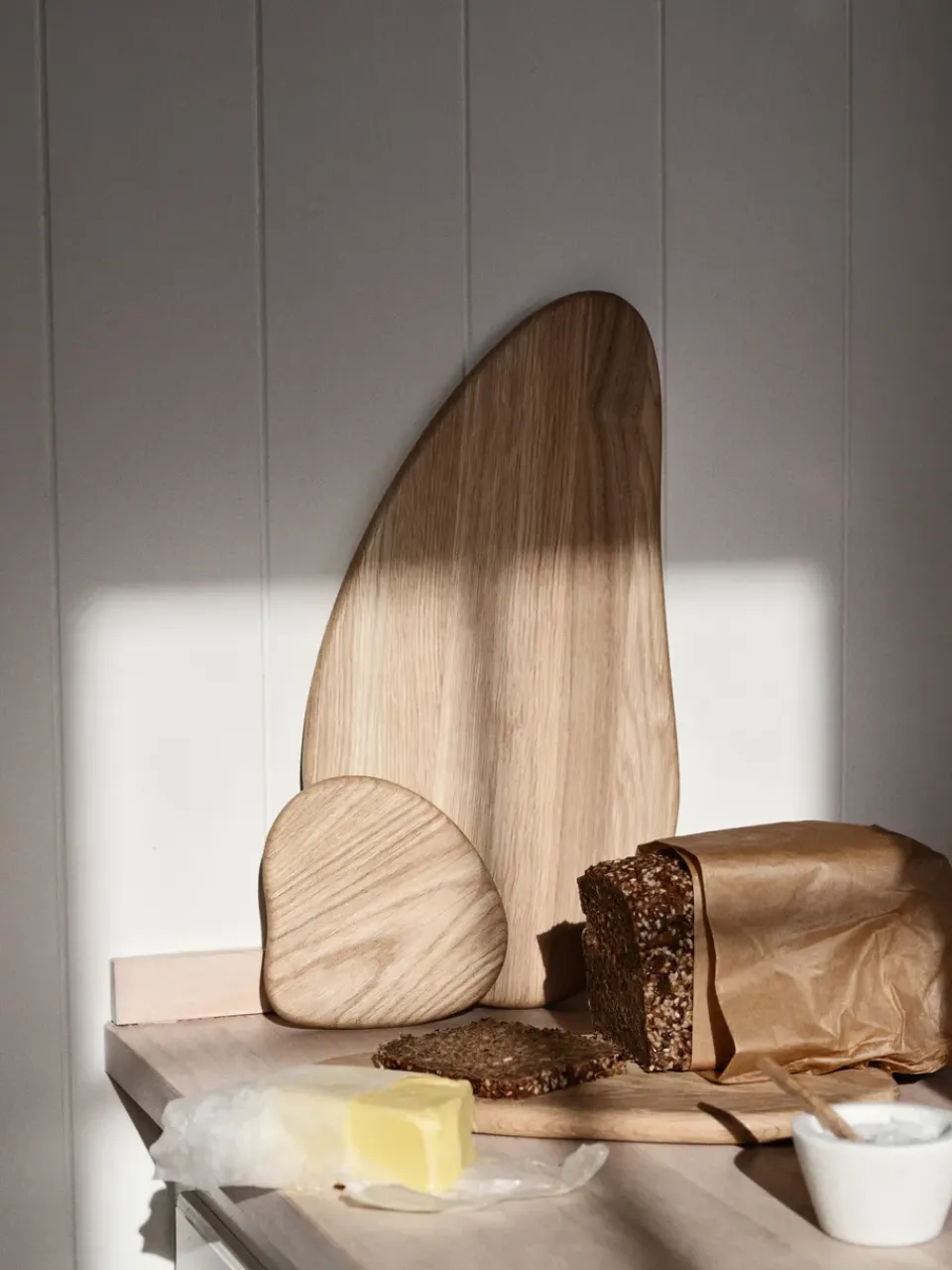 Broste Copenhagen Tabla de cortar Limfjord 38,5x20 cm, Natural Beige Hot