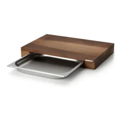 Continenta Tablas De Cortar<Tabla de cortar nogal con 1 bandeja, 32x48 cm Marrón