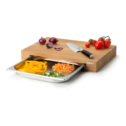 Continenta Tablas De Cortar<Tabla de cortar roble con 1 bandeja, 32x48 cm Beige