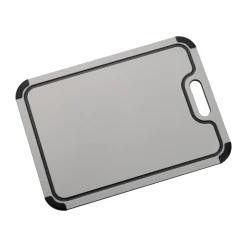 Dorre Tabla para cortar Sibel, de plástico con patas de silicona, 44 x 32,5 cm Gris Online