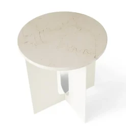 Audo Copenhagen Tablero Androgyne para mesa auxiliar Ø42 cm, marfil Blanco Online