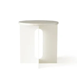 Audo Copenhagen Tablero Androgyne para mesa auxiliar Ø42 cm, marfil Blanco Online
