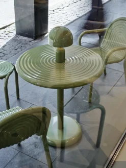 Tom Dixon Mesas De Terraza Y Mesas De Café|Mesas De Jardín<Tablero para mesa de café Groove redondo Ø70 cm, Musgo Verde