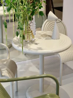 Tom Dixon Mesas De Terraza Y Mesas De Café|Mesas De Jardín<Tablero para mesa de café Groove redondo Ø70 cm, Masilla Gris